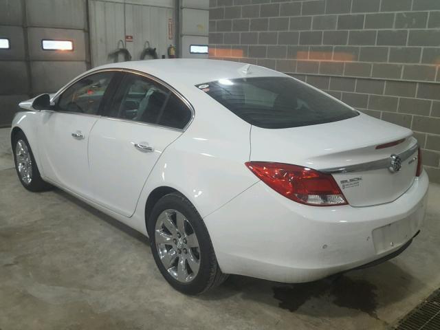 2G4GS5EV5D9158786 - 2013 BUICK REGAL PREM WHITE photo 3