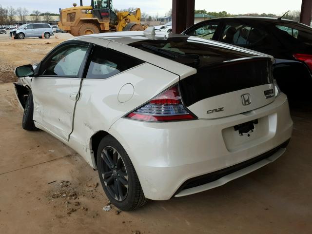 JHMZF1D66ES000279 - 2014 HONDA CR-Z EX WHITE photo 3