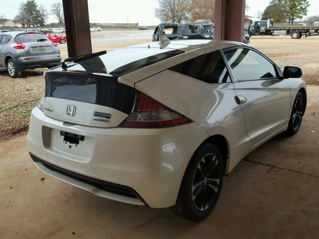 JHMZF1D66ES000279 - 2014 HONDA CR-Z EX WHITE photo 4