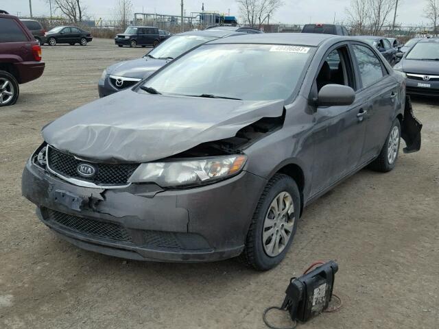 KNAFT4A20A5248632 - 2010 KIA FORTE LX GRAY photo 2