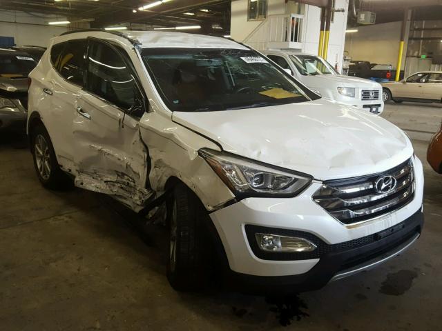 5XYZUDLA7FG259935 - 2015 HYUNDAI SANTA FE S WHITE photo 1