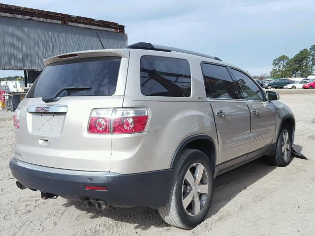 1GKKRRED3BJ244385 - 2011 GMC ACADIA SLT ოქროსფერი ფოტო 4