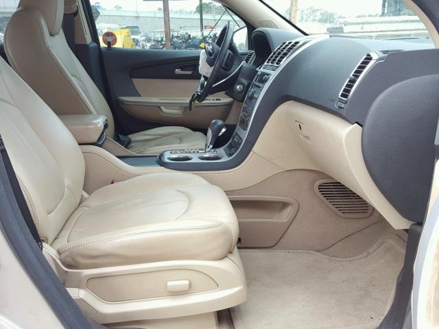 1GKKRRED3BJ244385 - 2011 GMC ACADIA SLT ოქროსფერი ფოტო 5