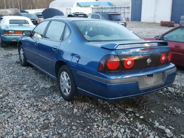 2G1WF52E559178457 - 2005 CHEVROLET IMPALA BLUE photo 3