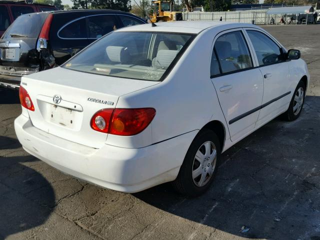 1NXBR32E53Z169626 - 2003 TOYOTA COROLLA CE WHITE photo 4