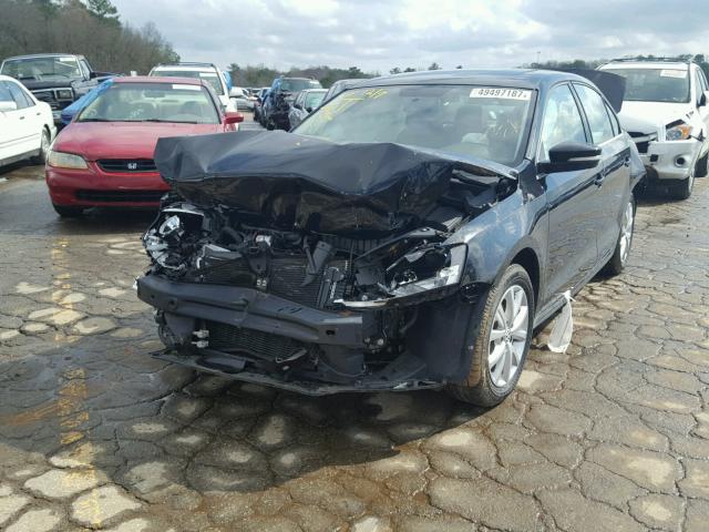 3VWD07AJ2EM411290 - 2014 VOLKSWAGEN JETTA SE BLACK photo 2