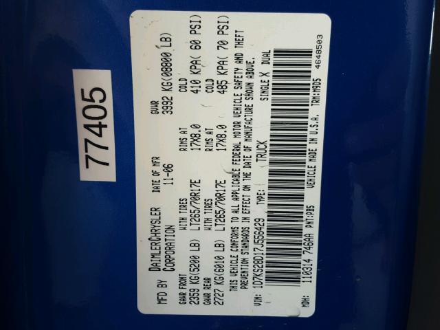 1D7KS28D17J556429 - 2007 DODGE RAM 2500 S Mavi foto 10