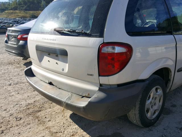 1B4GP25B82B522959 - 2002 DODGE CARAVAN SE WHITE photo 9