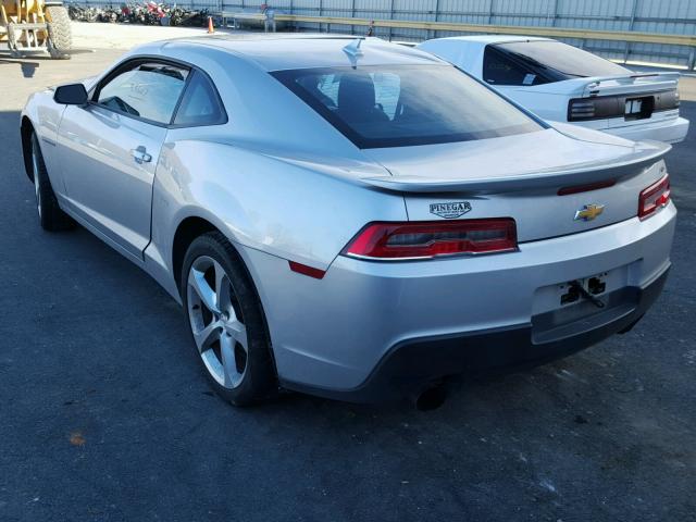 2G1FD1E30F9251809 - 2015 CHEVROLET CAMARO LT SILVER photo 3