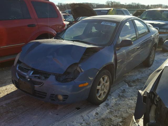 1B3ES56C13D131676 - 2003 DODGE NEON SXT BLUE photo 2