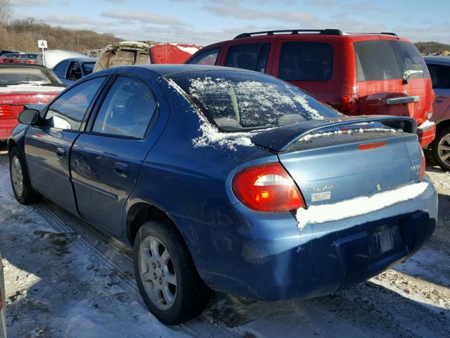 1B3ES56C13D131676 - 2003 DODGE NEON SXT BLUE photo 3