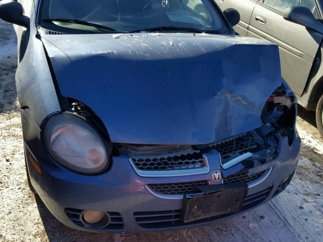 1B3ES56C13D131676 - 2003 DODGE NEON SXT BLUE photo 7