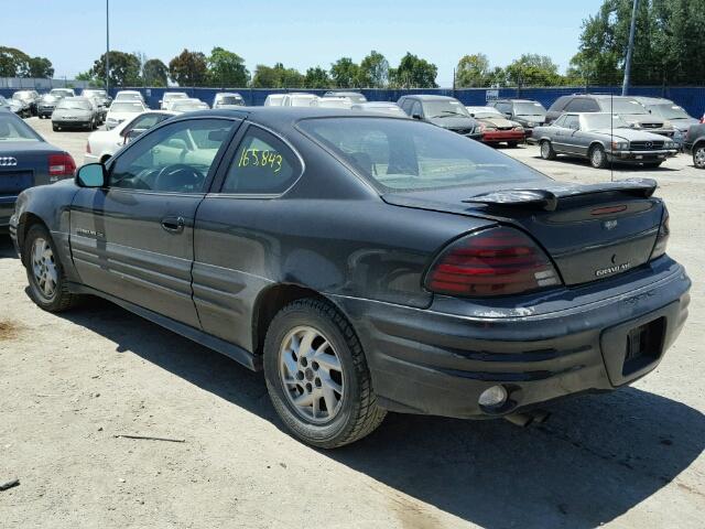 1G2NF12E61M516445 - 2001 PONTIAC GRAND AM S BLACK photo 3