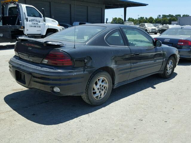 1G2NF12E61M516445 - 2001 PONTIAC GRAND AM S BLACK photo 4