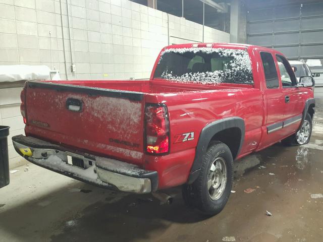 2GCEK19B751354474 - 2005 CHEVROLET SILVERADO RED photo 4