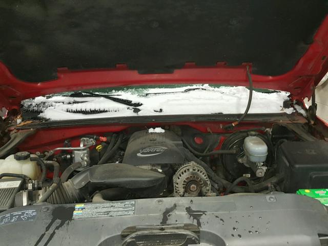 2GCEK19B751354474 - 2005 CHEVROLET SILVERADO RED photo 7