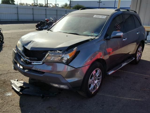 2HNYD28297H500263 - 2007 ACURA MDX GRAY photo 2