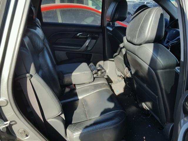 2HNYD28297H500263 - 2007 ACURA MDX GRAY photo 6