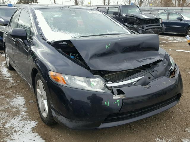 1HGFA15887L080864 - 2007 HONDA CIVIC EX BLACK photo 1