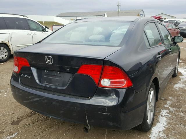 1HGFA15887L080864 - 2007 HONDA CIVIC EX BLACK photo 4