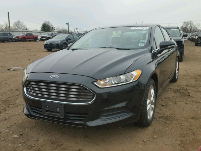 3FA6P0H72DR335358 - 2013 FORD FUSION SE BLACK photo 2