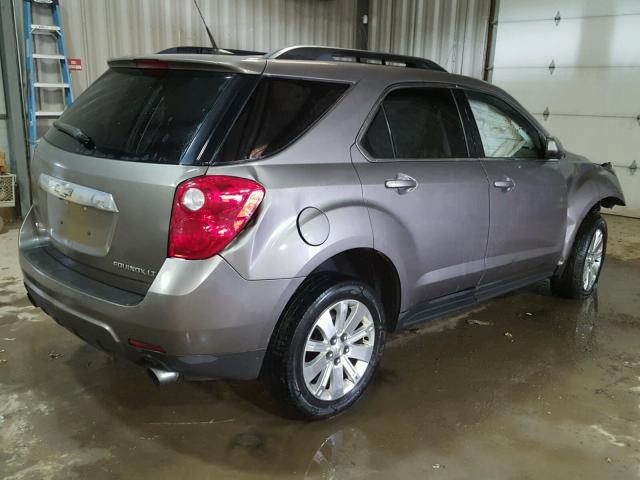 2CNFLNEY5A6238394 - 2010 CHEVROLET EQUINOX LT BROWN photo 4