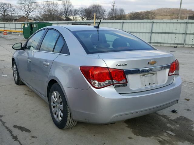 1G1PC5SH2B7308053 - 2011 CHEVROLET CRUZE LS SILVER photo 3