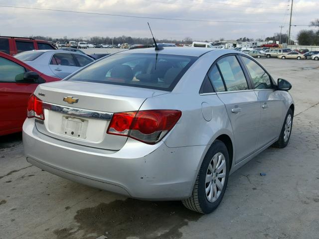 1G1PC5SH2B7308053 - 2011 CHEVROLET CRUZE LS SILVER photo 4