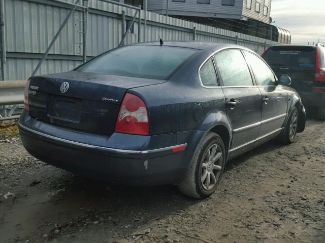 WVWPD63B14E279955 - 2004 VOLKSWAGEN PASSAT GLS BLUE photo 4