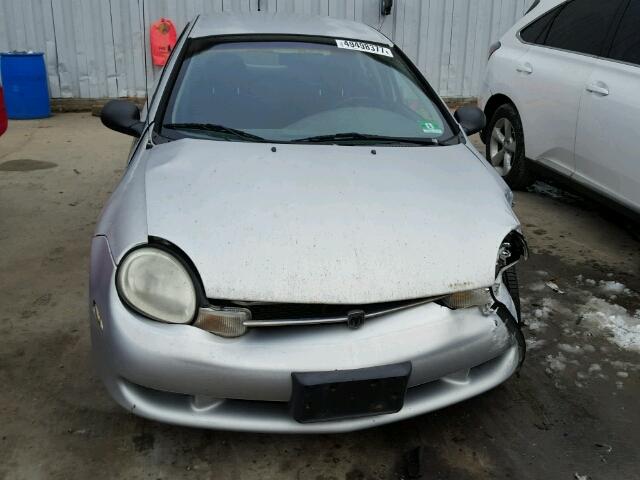 1B3ES46CXYD538719 - 2000 DODGE NEON BASE SILVER photo 9