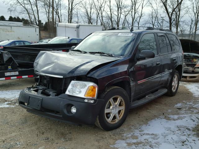 1GKDT13S872199118 - 2007 GMC ENVOY BLACK photo 2