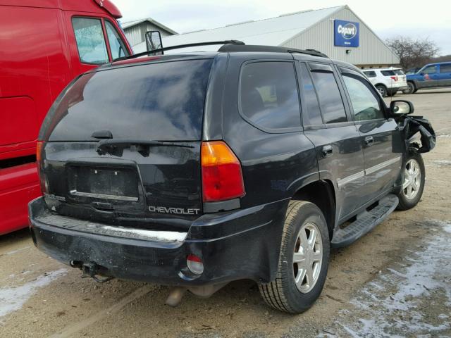 1GKDT13S872199118 - 2007 GMC ENVOY BLACK photo 4