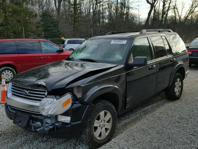 1FMEU63E19UA24538 - 2009 FORD EXPLORER X BLACK photo 2