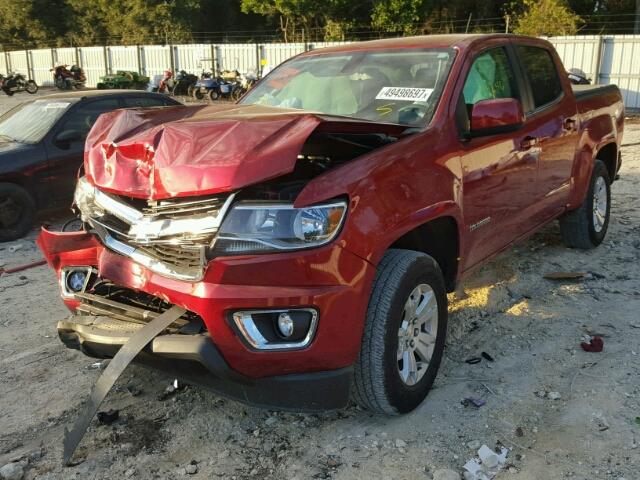 1GCGSCE31G1299659 - 2016 CHEVROLET COLORADO L MAROON photo 2
