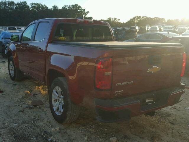 1GCGSCE31G1299659 - 2016 CHEVROLET COLORADO L MAROON photo 3