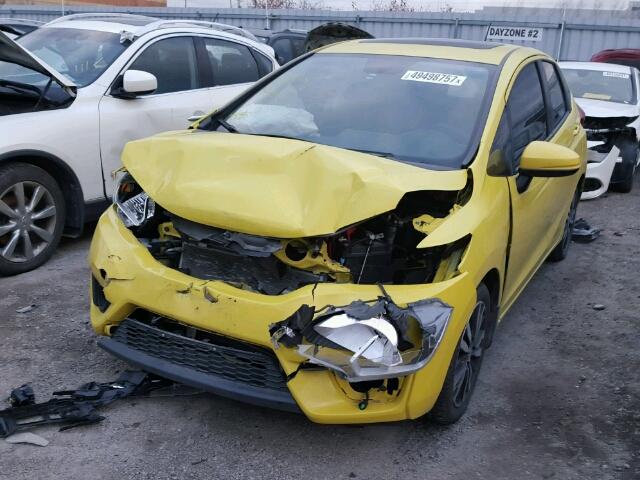 3HGGK5H74GM107150 - 2016 HONDA FIT EX YELLOW photo 2