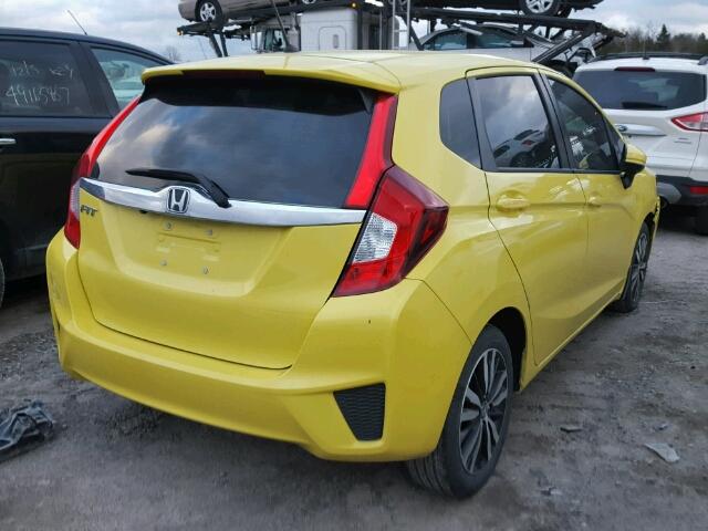 3HGGK5H74GM107150 - 2016 HONDA FIT EX YELLOW photo 4