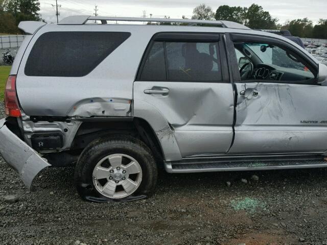 JTEBT17R530005883 - 2003 TOYOTA 4RUNNER LI SILVER photo 9