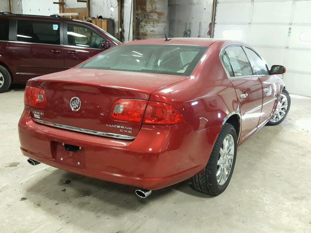 1G4HE57Y58U154295 - 2008 BUICK LUCERNE CX RED photo 4