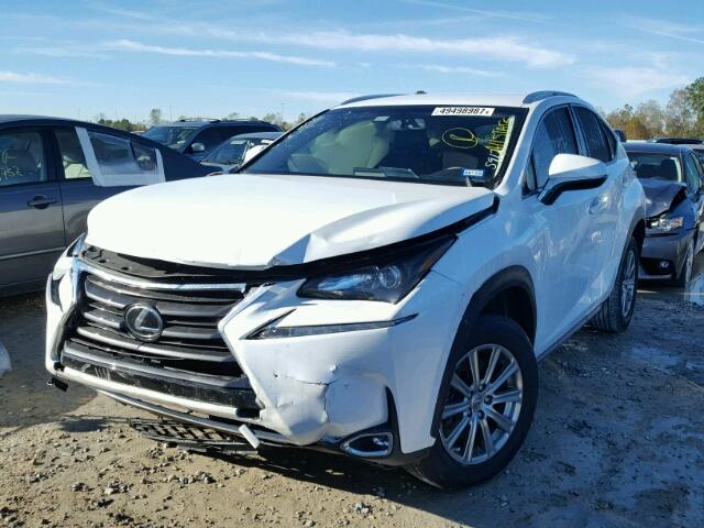 JTJYARBZ2H2075912 - 2017 LEXUS NX 200T WHITE photo 2