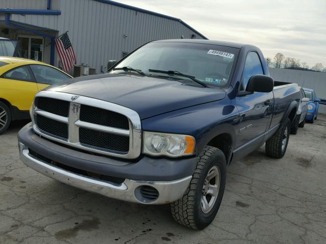 1D7HU16NX2J221107 - 2002 DODGE RAM 1500 BLUE photo 2