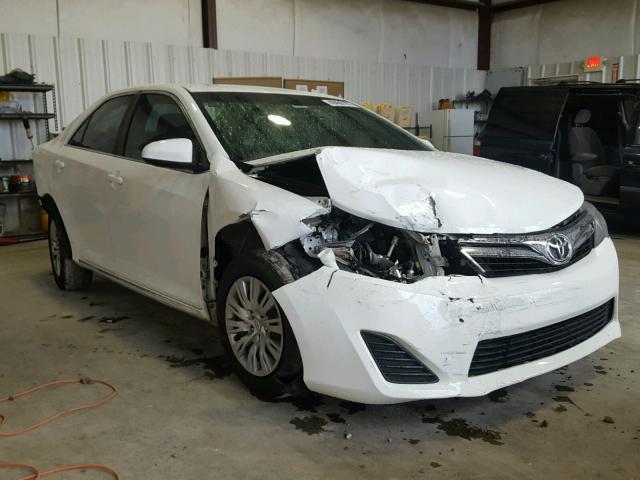 4T4BF1FKXDR284243 - 2013 TOYOTA CAMRY L WHITE photo 1