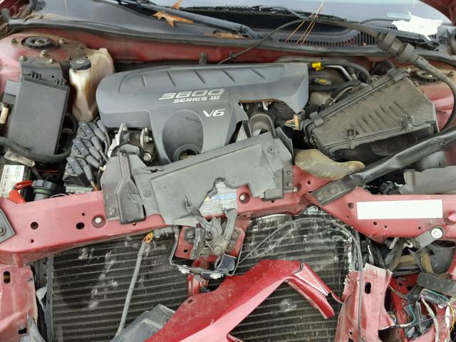 2G2WS522851175774 - 2005 PONTIAC GRAND PRIX BURGUNDY photo 7