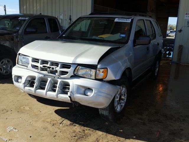 4S2CK58W124337631 - 2002 ISUZU RODEO S SILVER photo 2