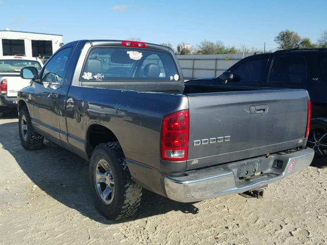 1D7HA16N43J642394 - 2003 DODGE RAM 1500 S GRAY photo 3