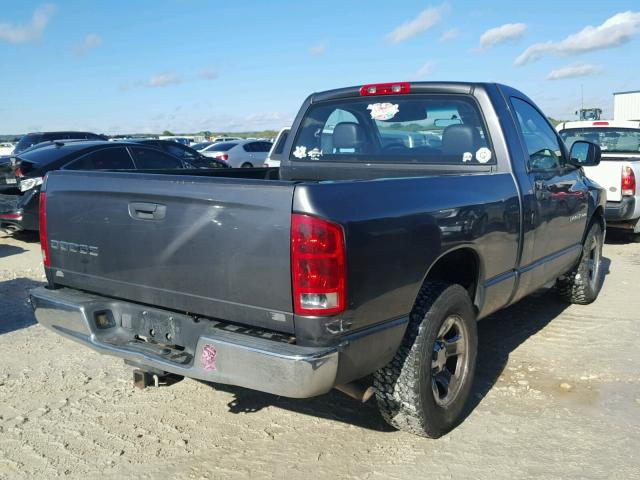 1D7HA16N43J642394 - 2003 DODGE RAM 1500 S GRAY photo 4