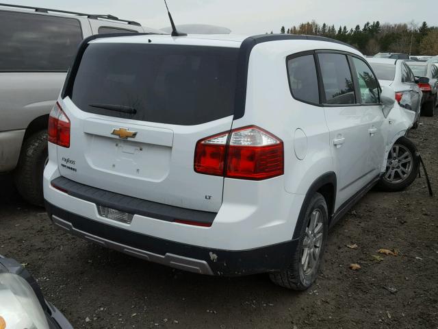 KL77P2EMXCK606848 - 2012 CHEVROLET ORLANDO LT WHITE photo 4