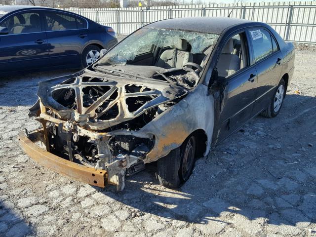 1NXBR30E78Z978555 - 2008 TOYOTA COROLLA CE BLACK photo 2