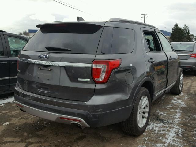 1FM5K7DH7HGC67871 - 2017 FORD EXPLORER X GRAY photo 4