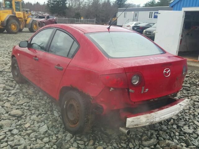 JM1BK12F541138031 - 2004 MAZDA 3 I RED photo 3